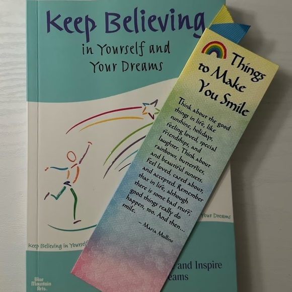 Blue Mountain Arts Motivational Messages and Bookmark - Picture 1 of 7